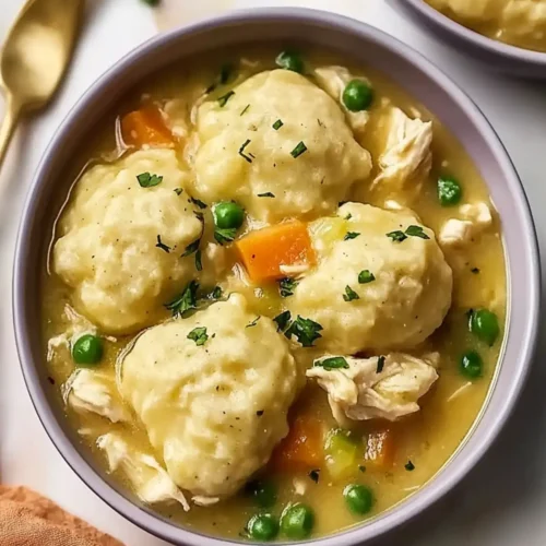Warm Crockpot Chicken and Dumplings