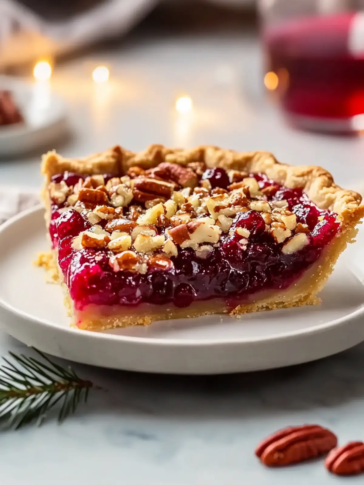 Cranberry Pecan Pie