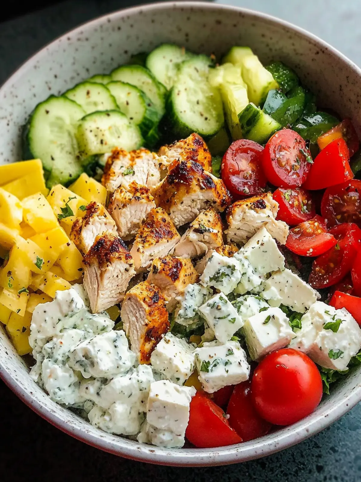Greek Chicken Bowls