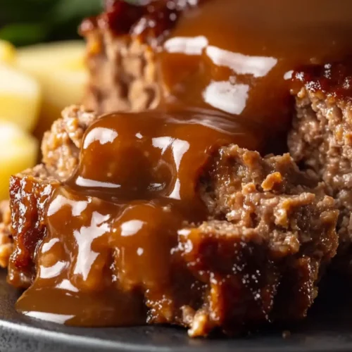 Homemade Meatloaf with Gravy