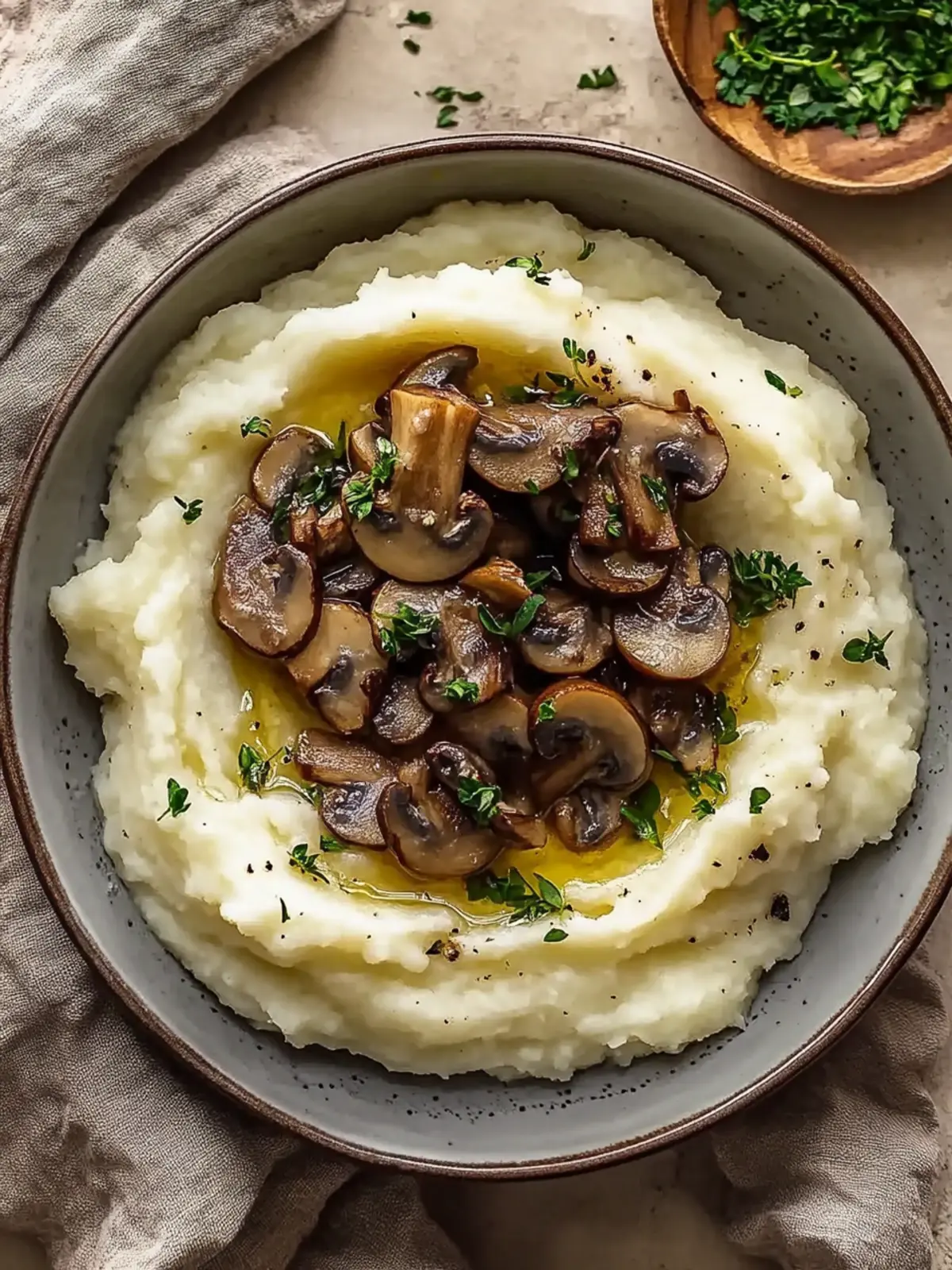 Mashed Potatoes with Mushrooms