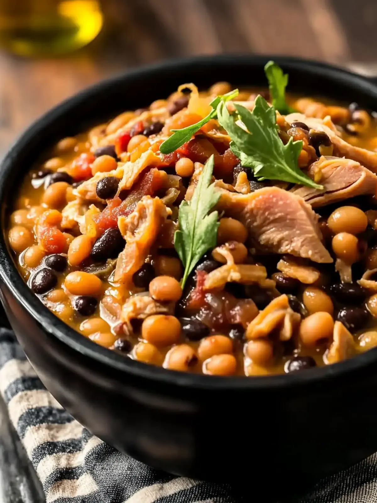 Black Eyed Peas with Smoked Turkey