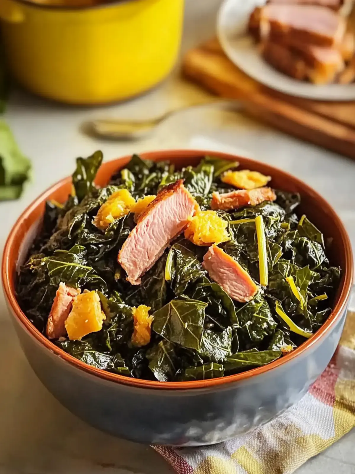 Spicy Collard Greens with Smoked Turkey