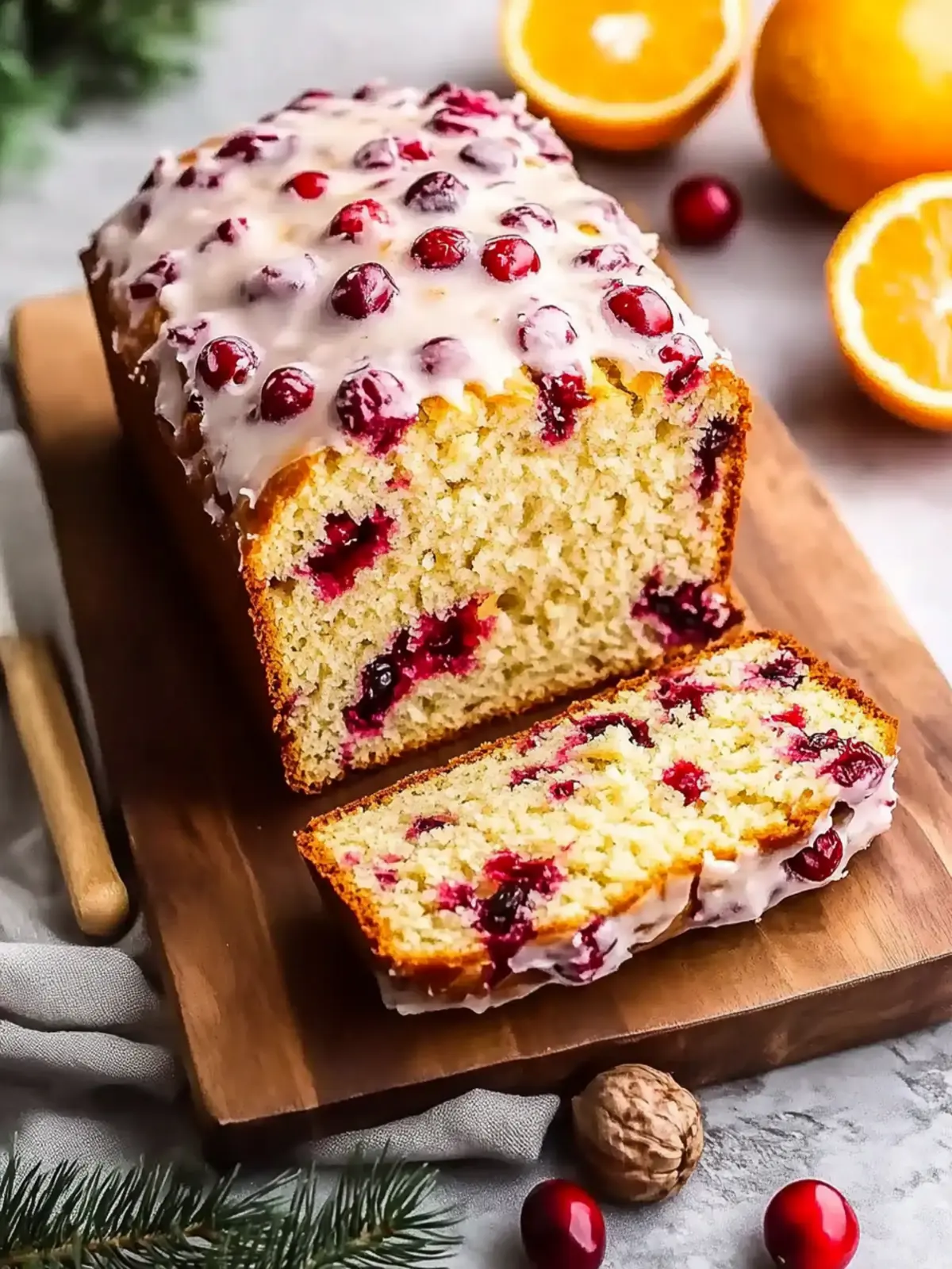 Sweet Cranberry Orange Bread