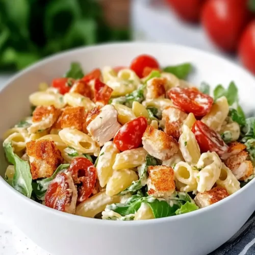 Tasty Chicken Ranch BLT Pasta Salad