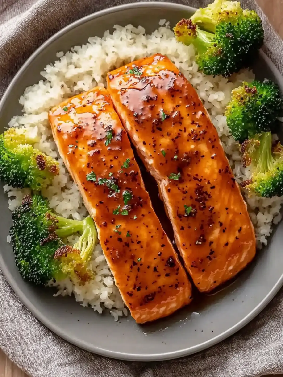 Tender Maple Glazed Baked Salmon