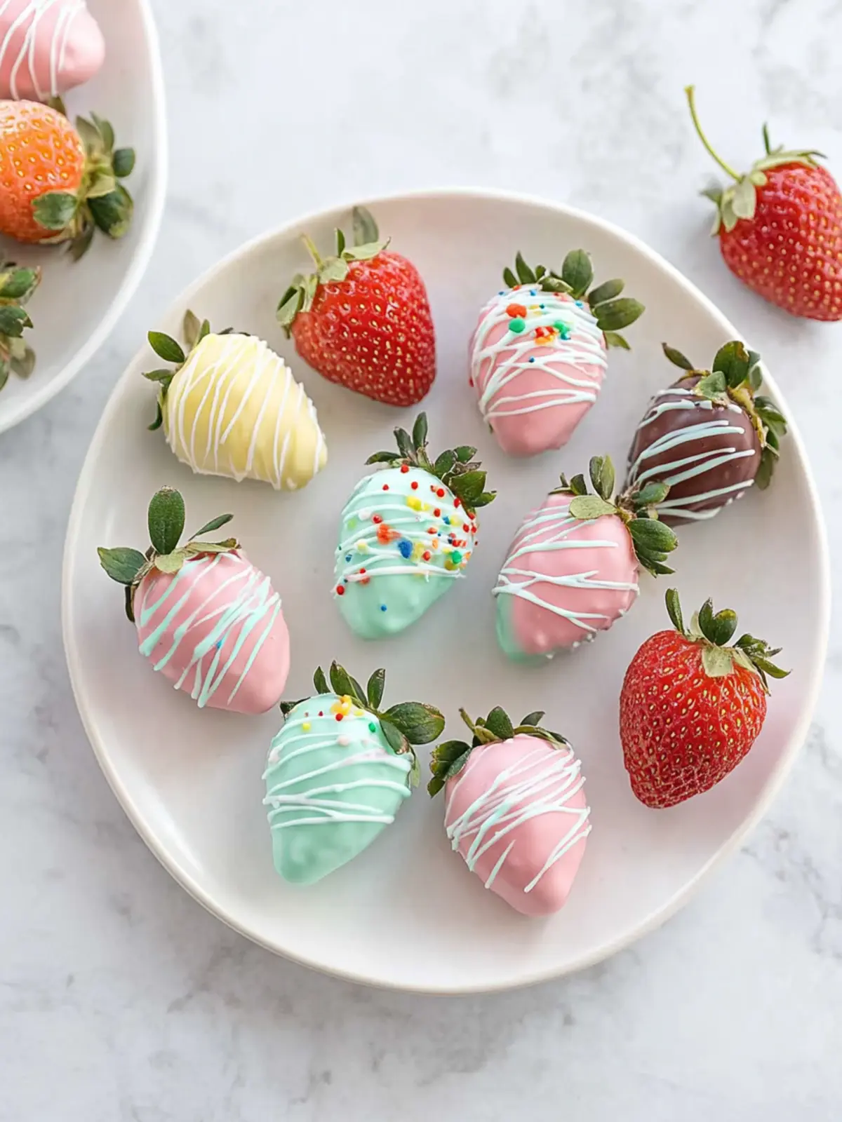 easter chocolate covered strawberries