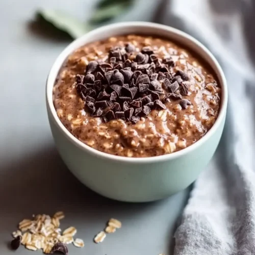 Gluten-Free High Protein Chocolate Overnight Oats