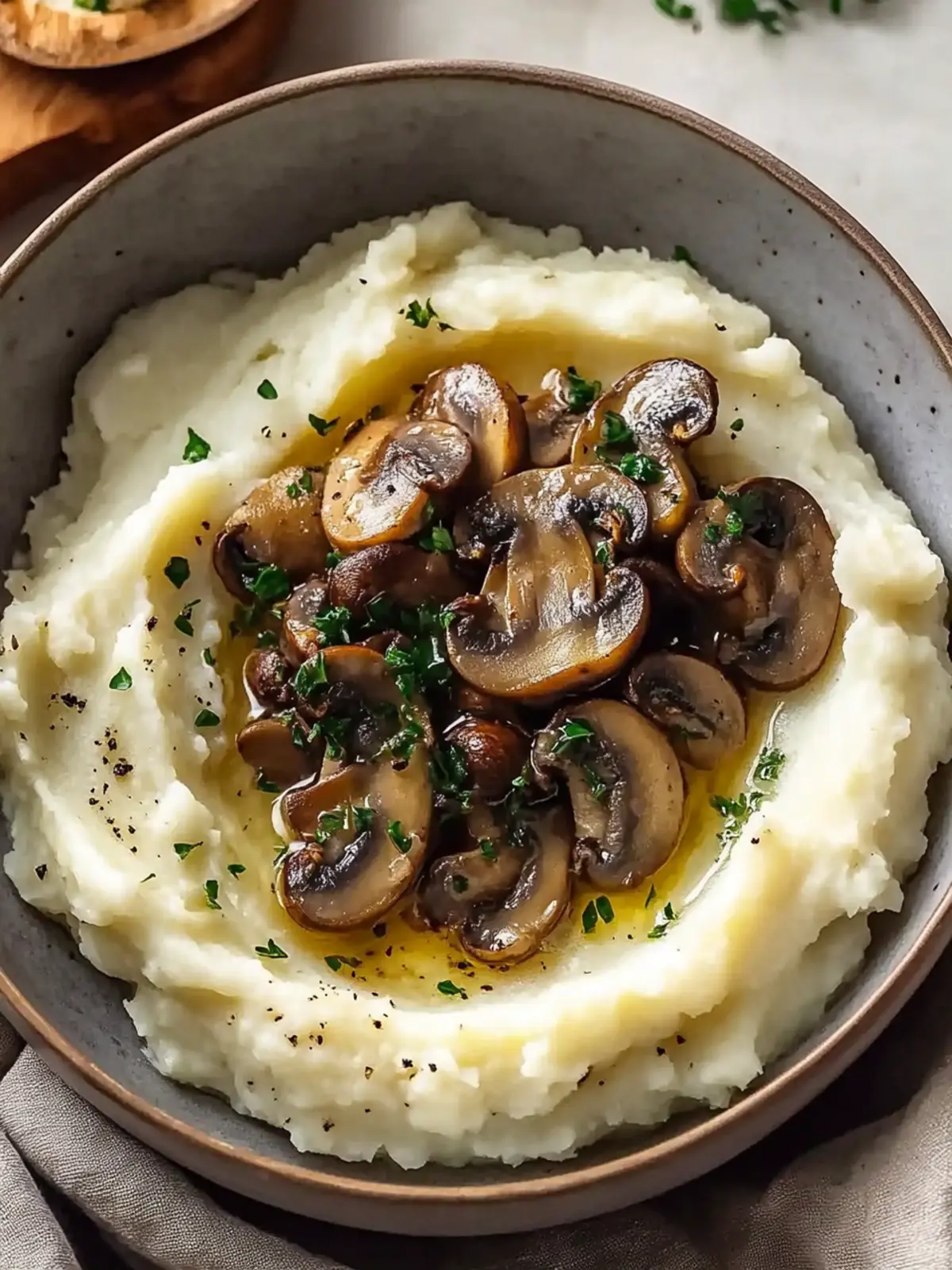 Mashed Potatoes with Mushrooms