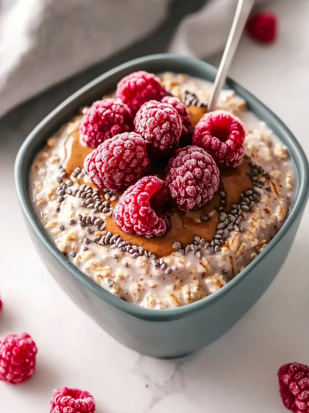 Almond Butter Overnight Oats