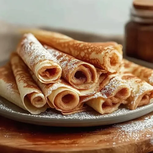 Fluffy High Protein Cinnamon Crepes