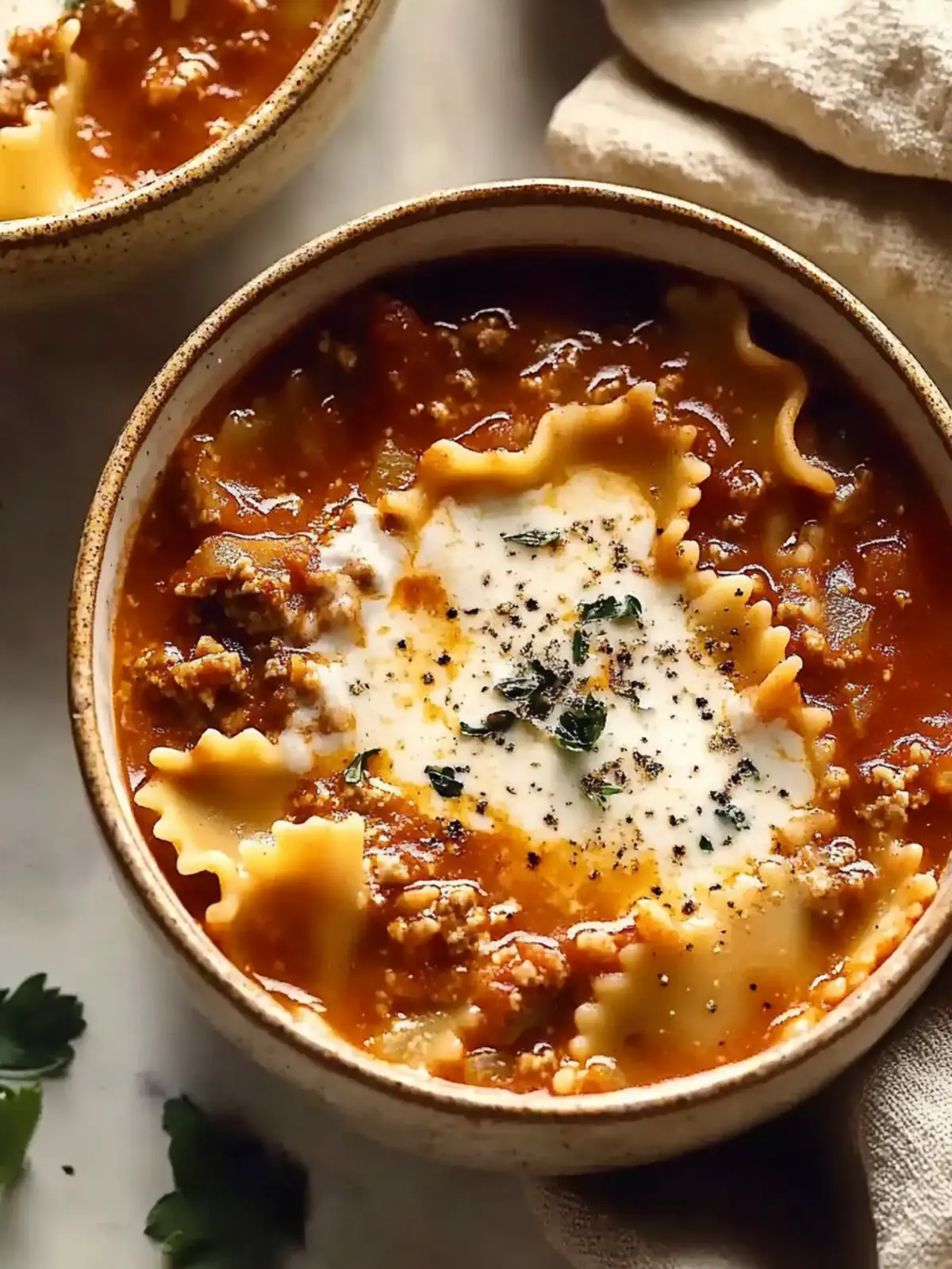 Lasagna Soup