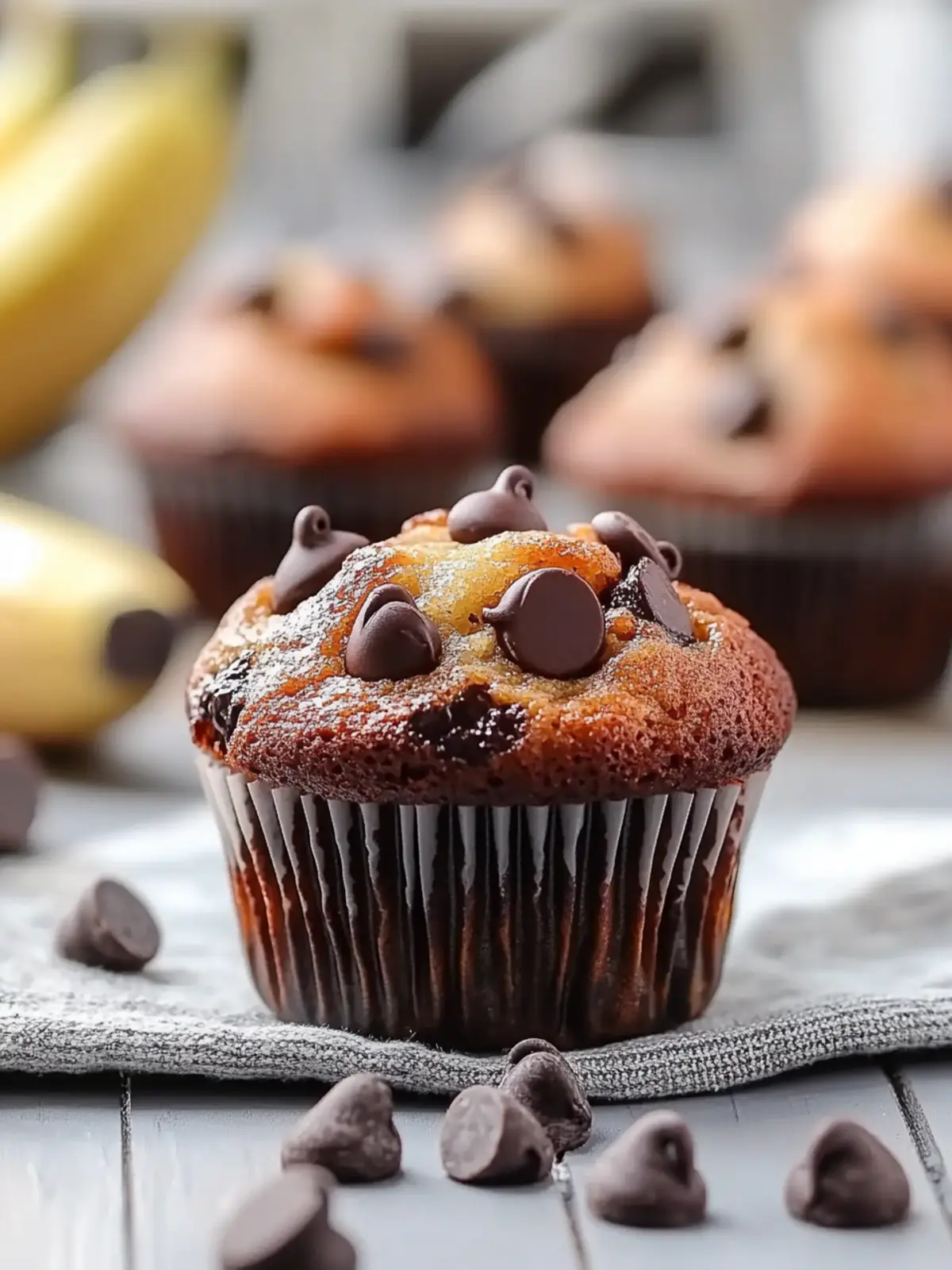 banana chocolate chip muffins