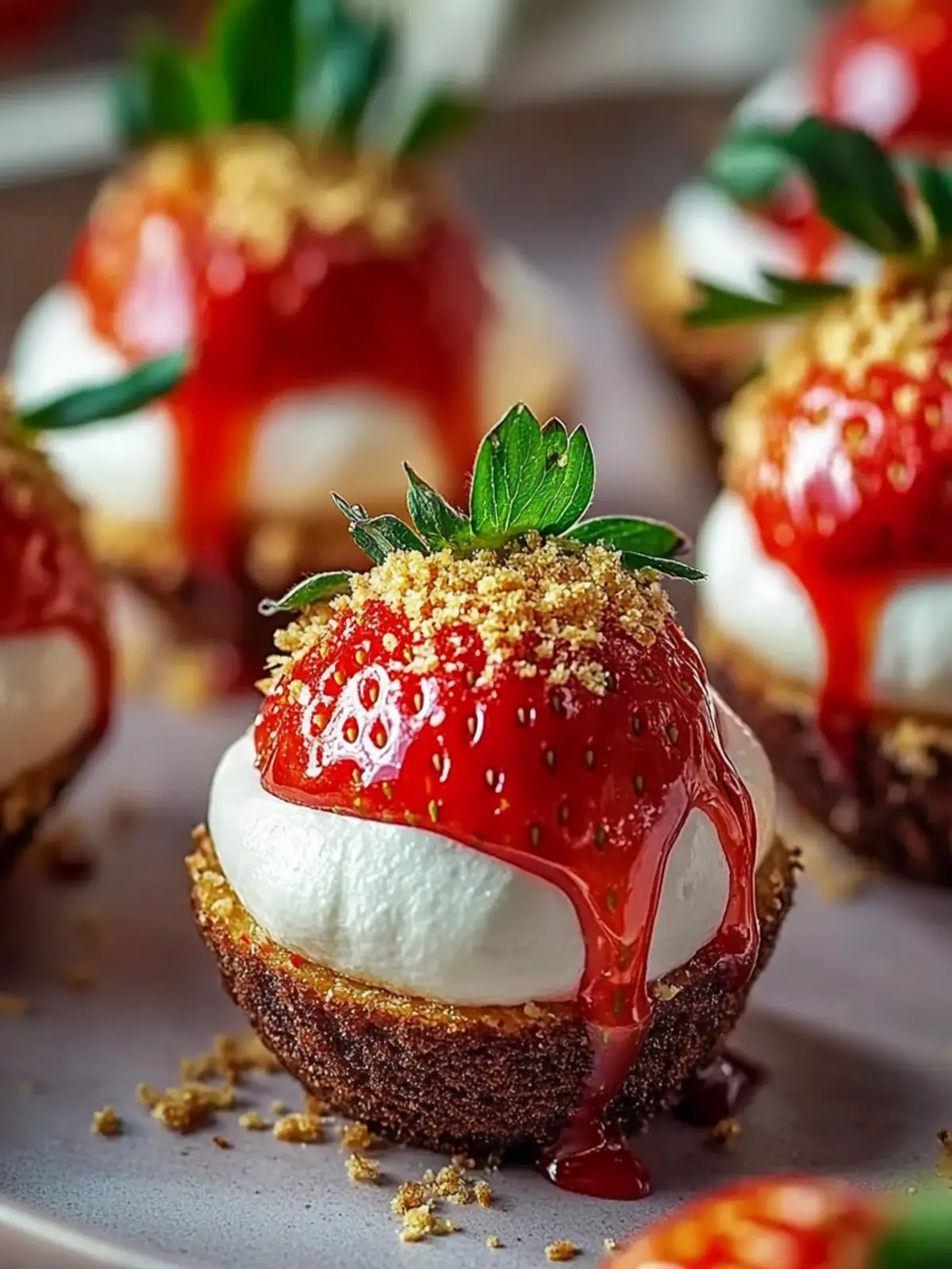 cheesecake stuffed strawberries