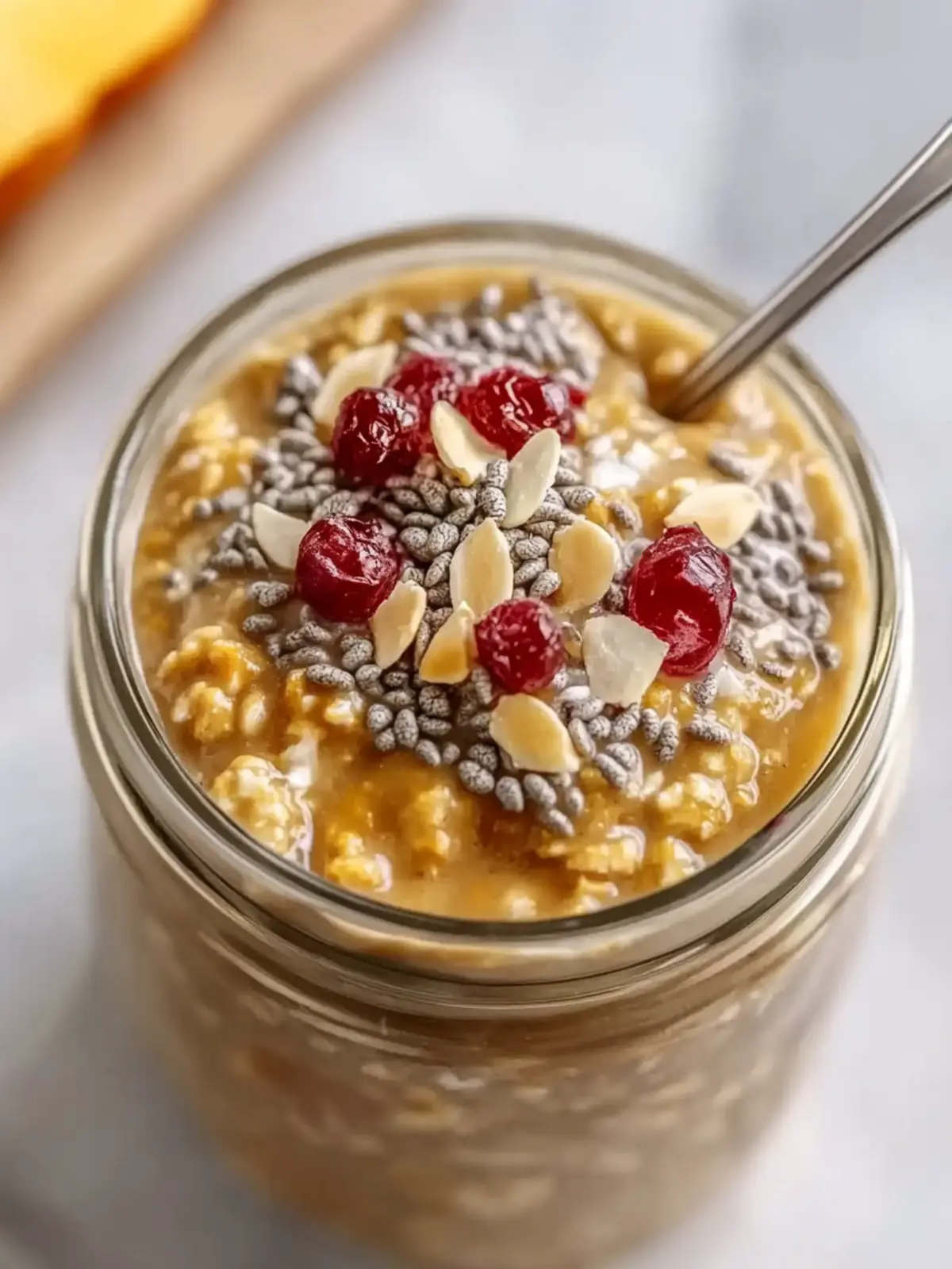 High Protein Pumpkin Overnight Oats