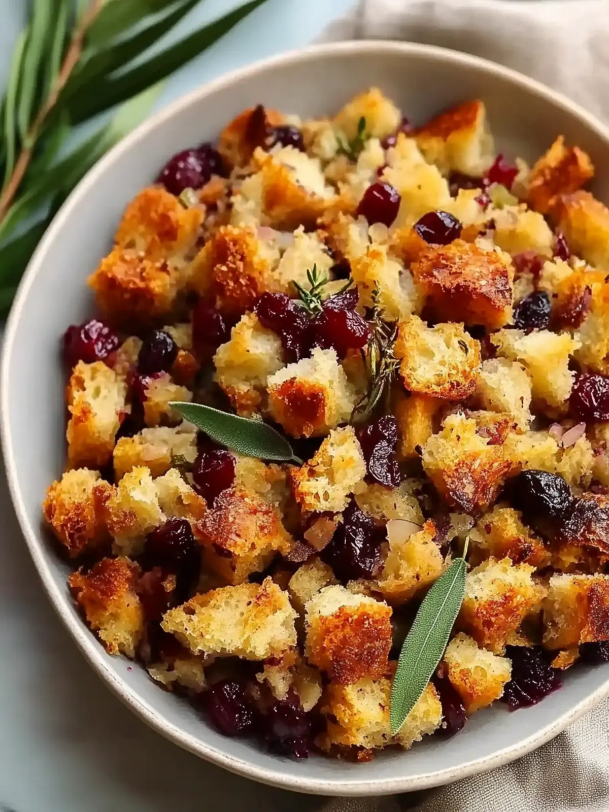 Traditional Cranberry Stuffing