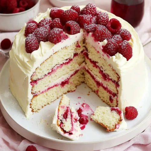 White Chocolate Raspberry Dream Cake