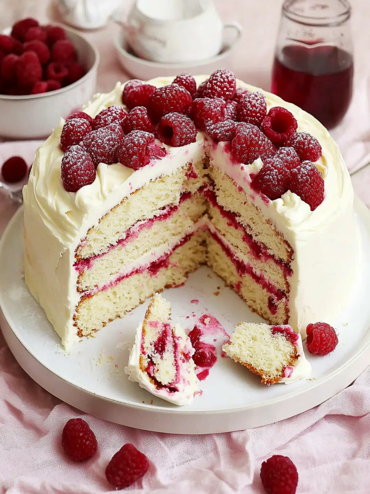 White Chocolate Raspberry Dream Cake: The Ultimate Treat