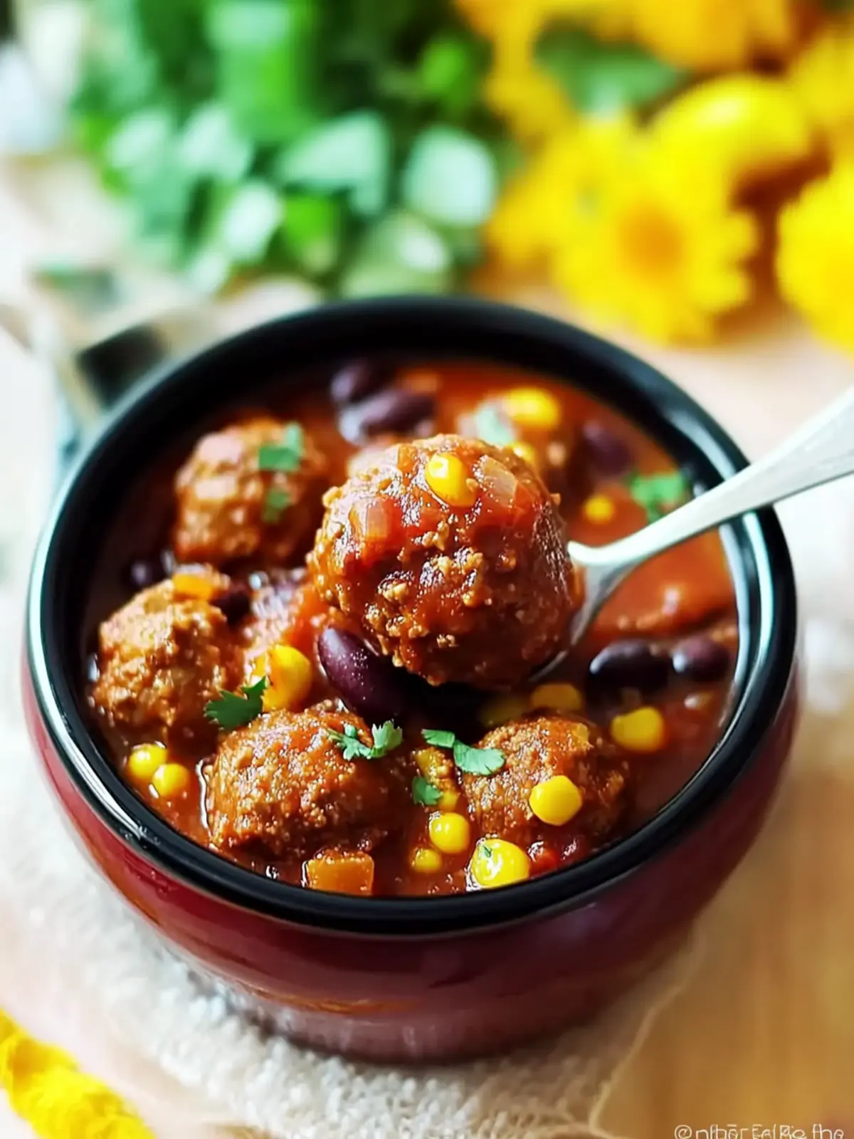 Slow Cooker Chili Meatballs