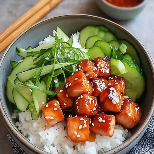 Honey Garlic Salmon Bowl