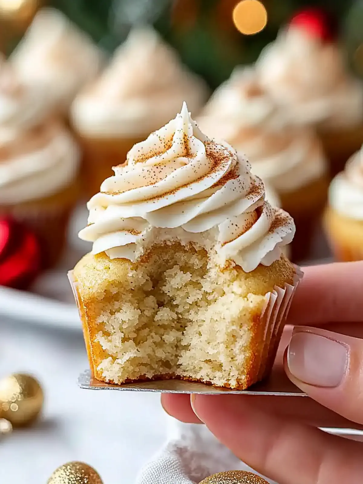Delicious Eggnog Cupcakes