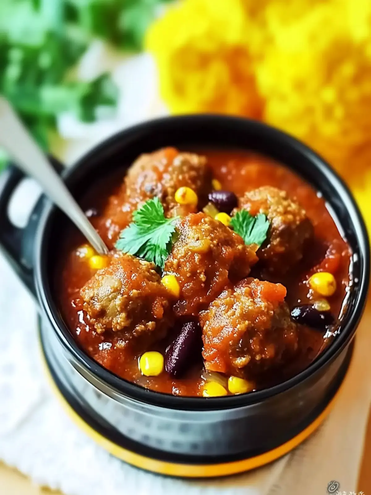 Slow Cooker Chili Meatballs