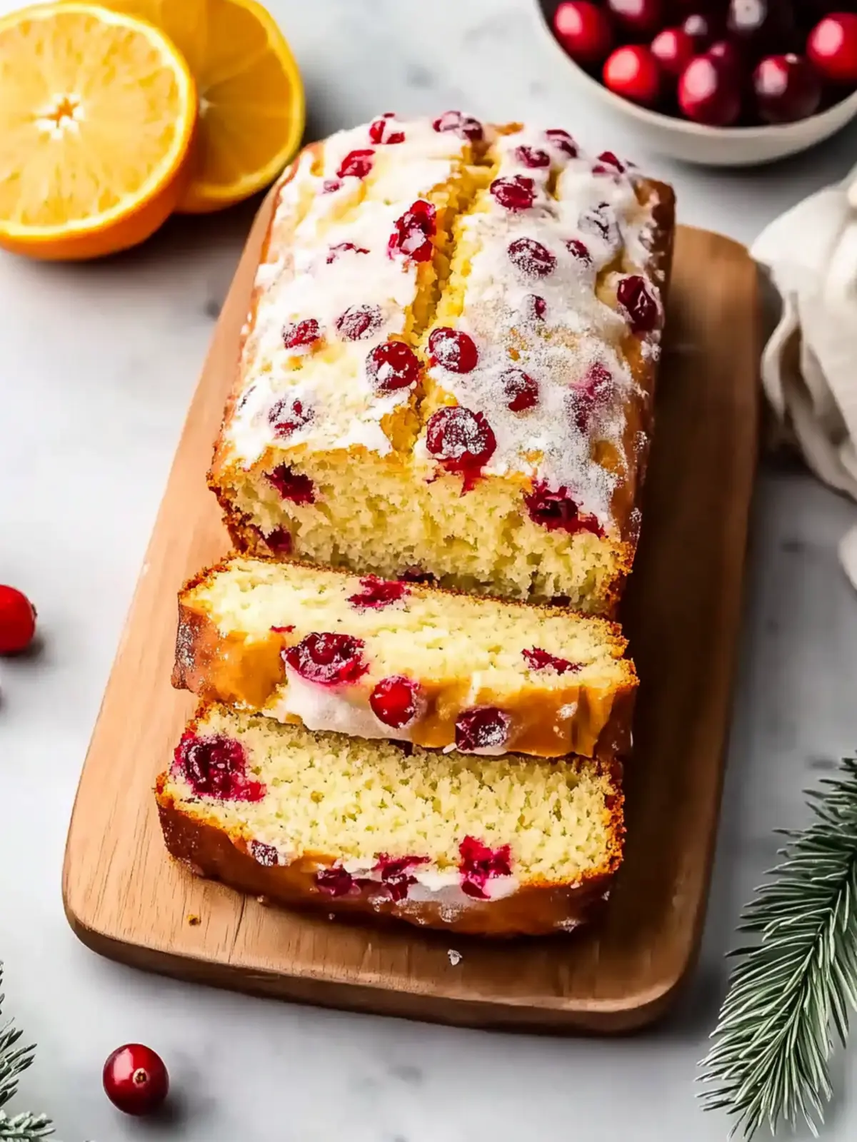 Sweet Cranberry Orange Bread