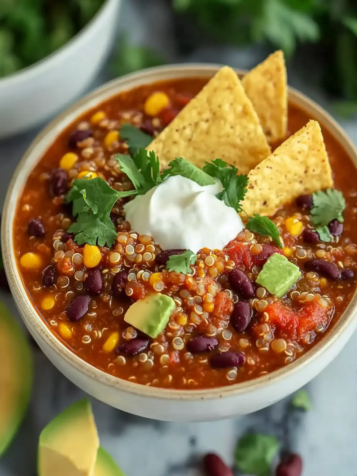Crockpot Lentil and Quinoa Chili