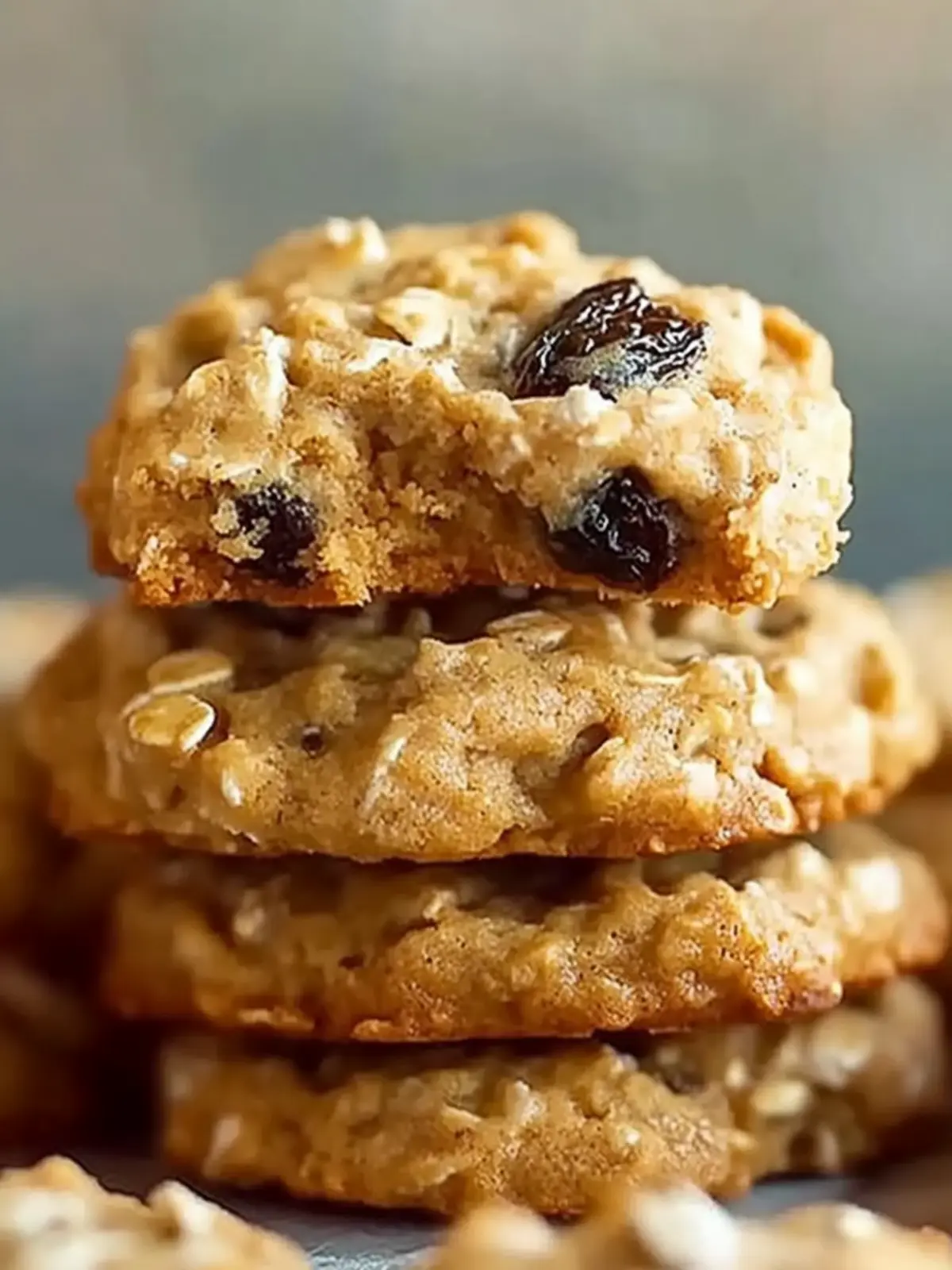 Chunky Peanut Butter Oatmeal Raisin Cookies