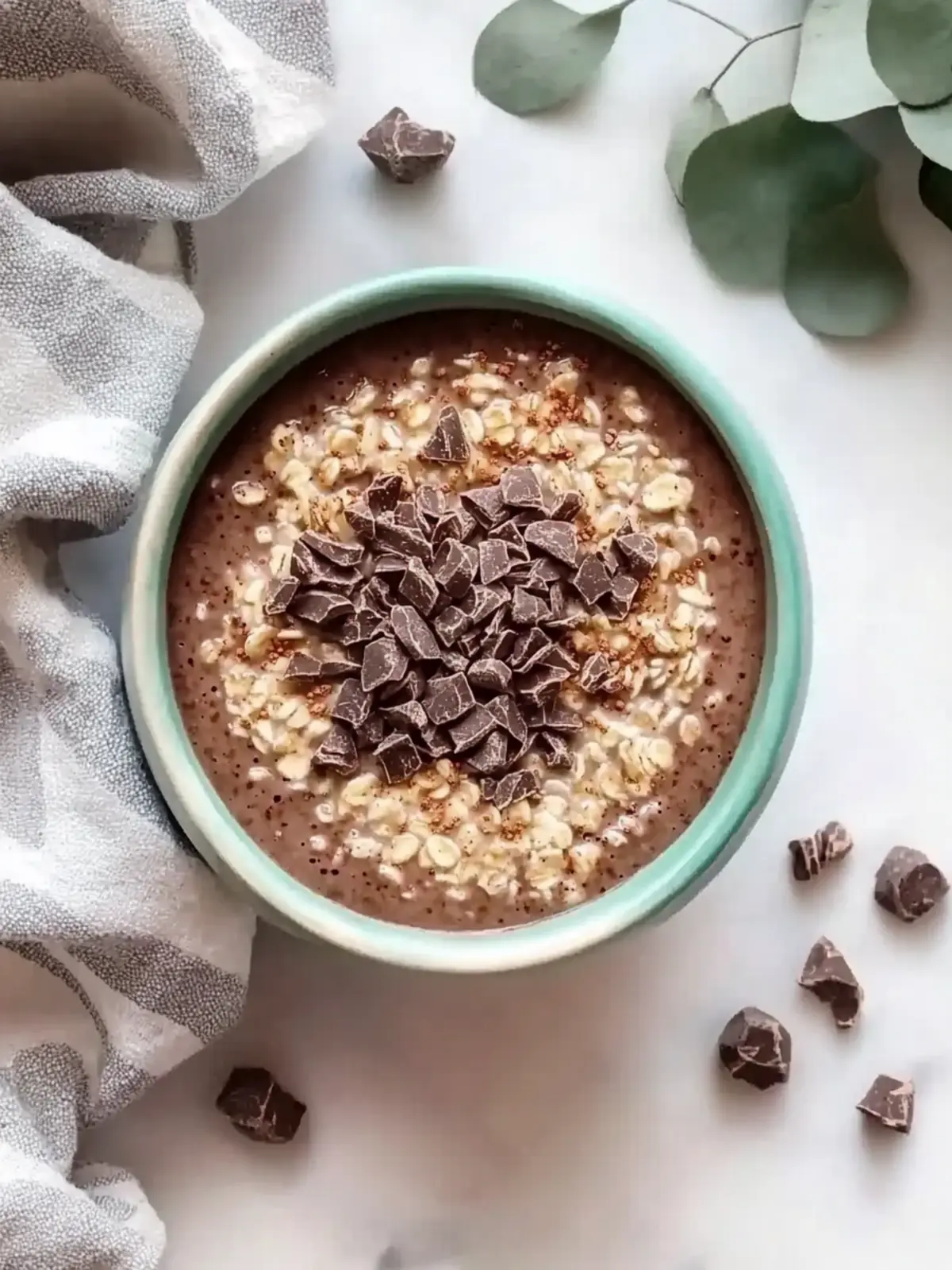 Gluten-Free High Protein Chocolate Overnight Oats