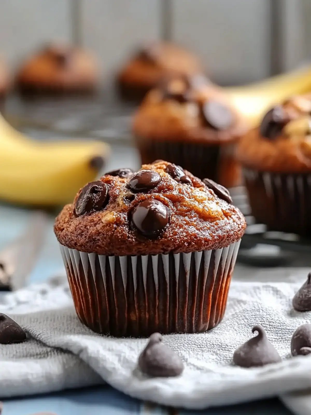 banana chocolate chip muffins