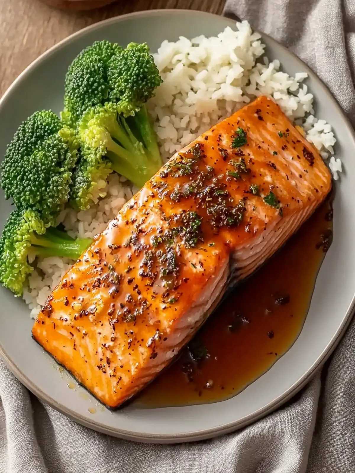 Tender Maple Glazed Baked Salmon