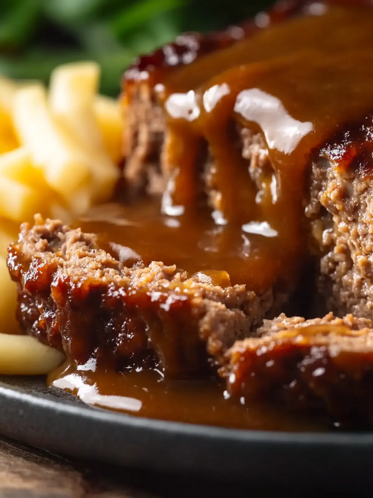 Homemade Meatloaf with Gravy
