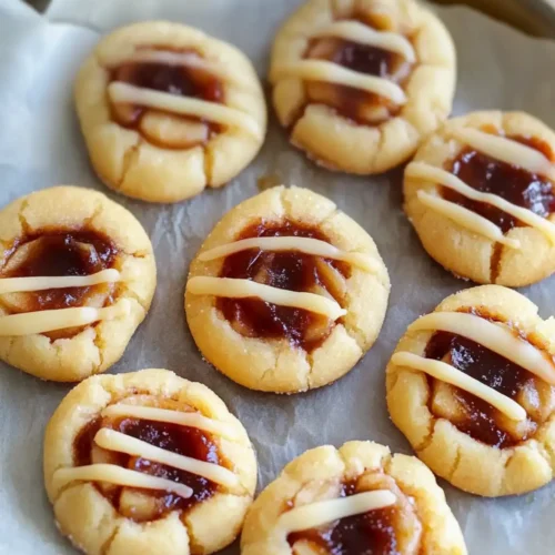 Homemade Apple Butter Thumbprint Cookies