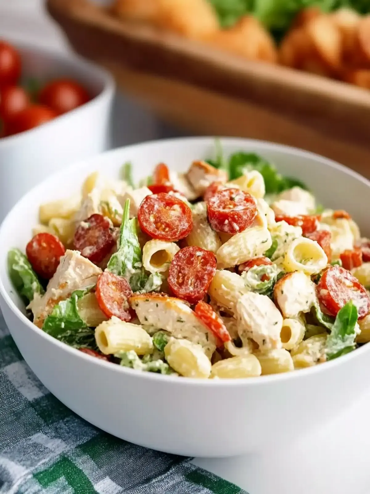 Tasty Chicken Ranch BLT Pasta Salad