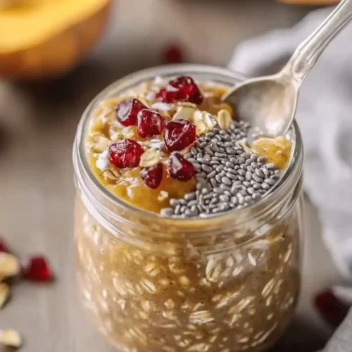 High Protein Pumpkin Overnight Oats