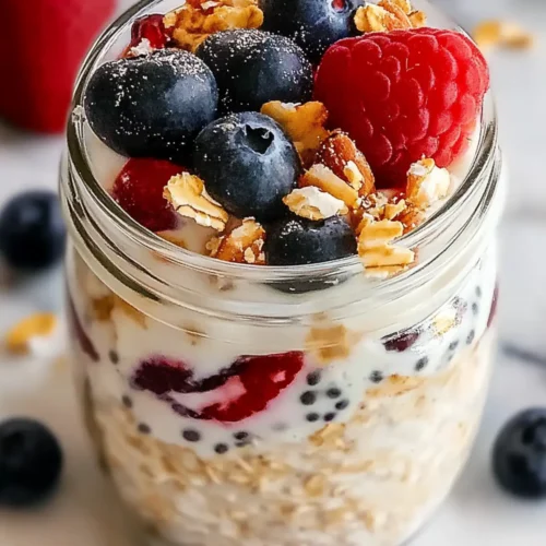 Filling High Protein Overnight Oats