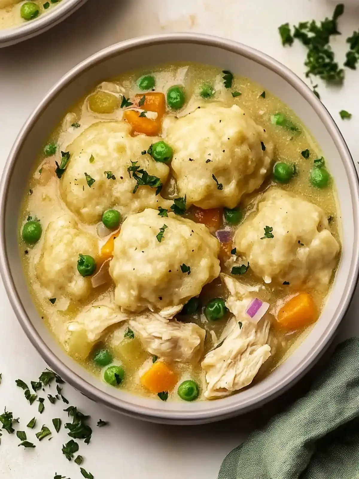 Warm Crockpot Chicken and Dumplings
