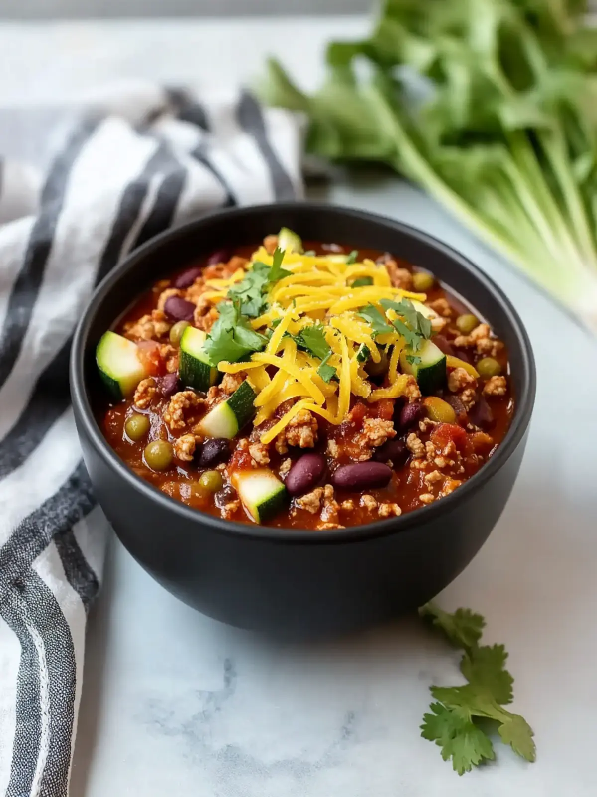 Turkey and Zucchini Chili