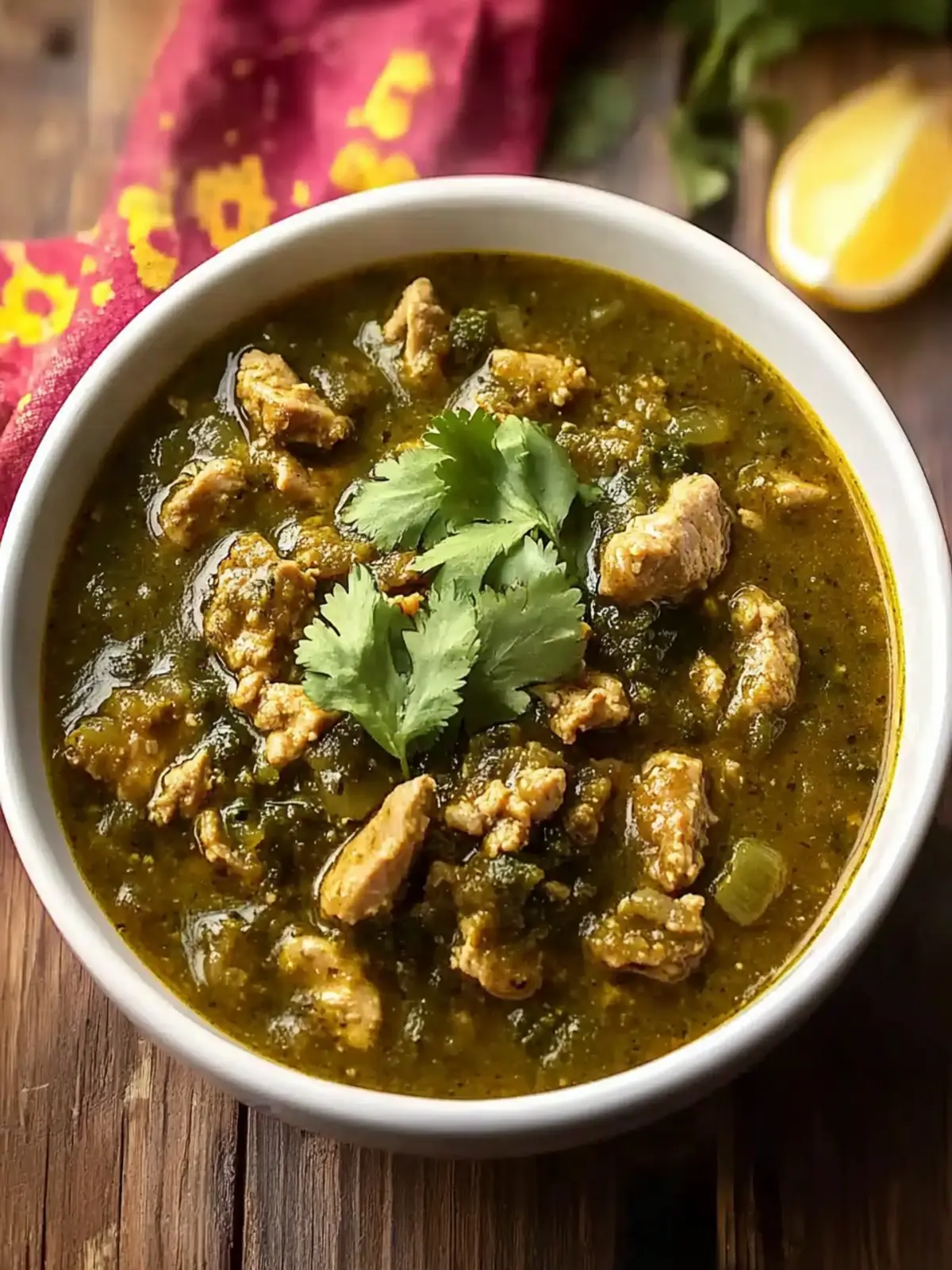 Simple Turkey Chili Verde