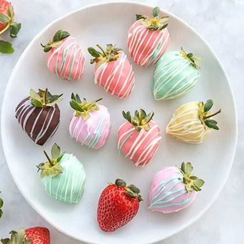 easter chocolate covered strawberries