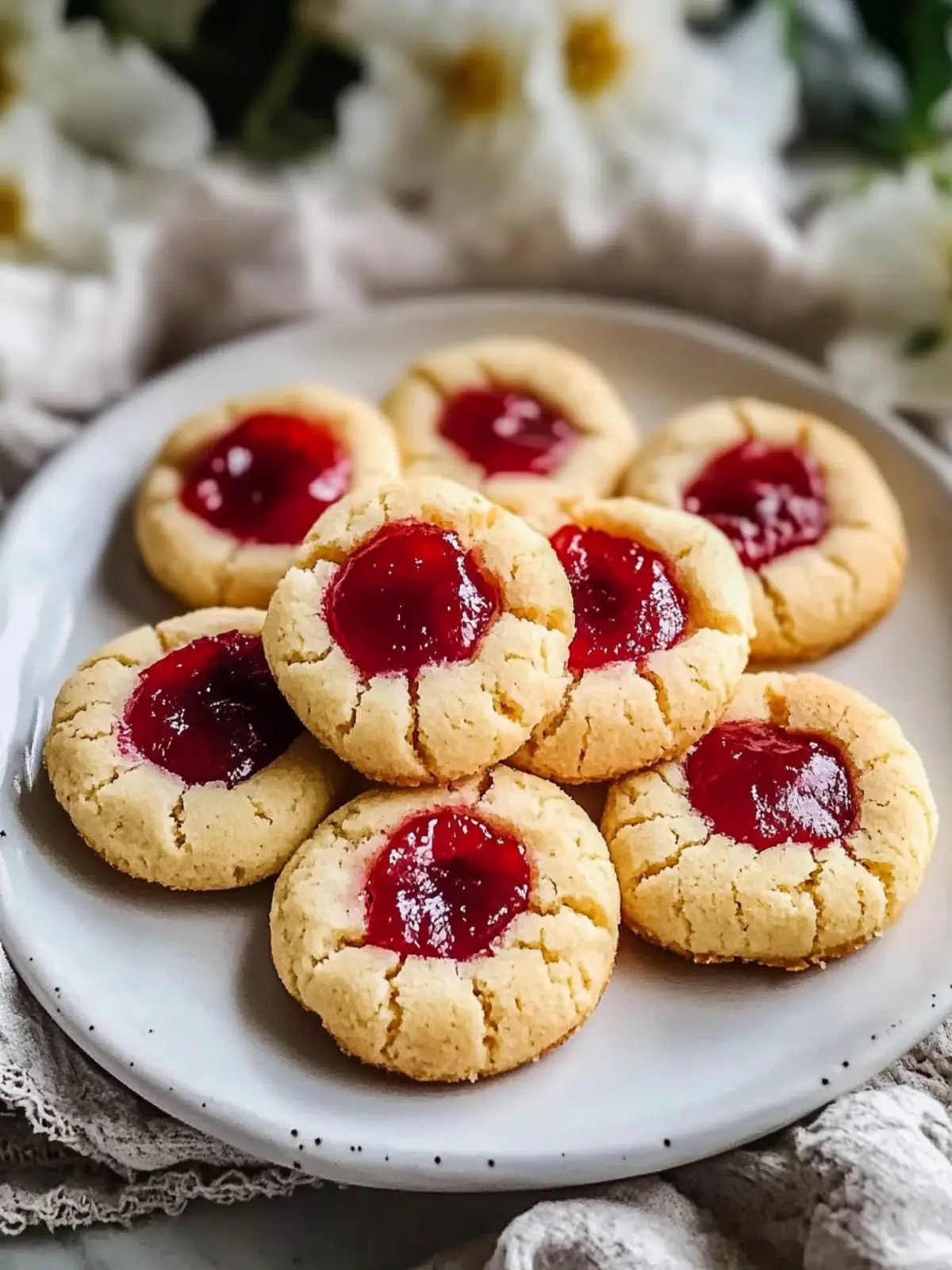 Almond Flour Thumbprint Cookies