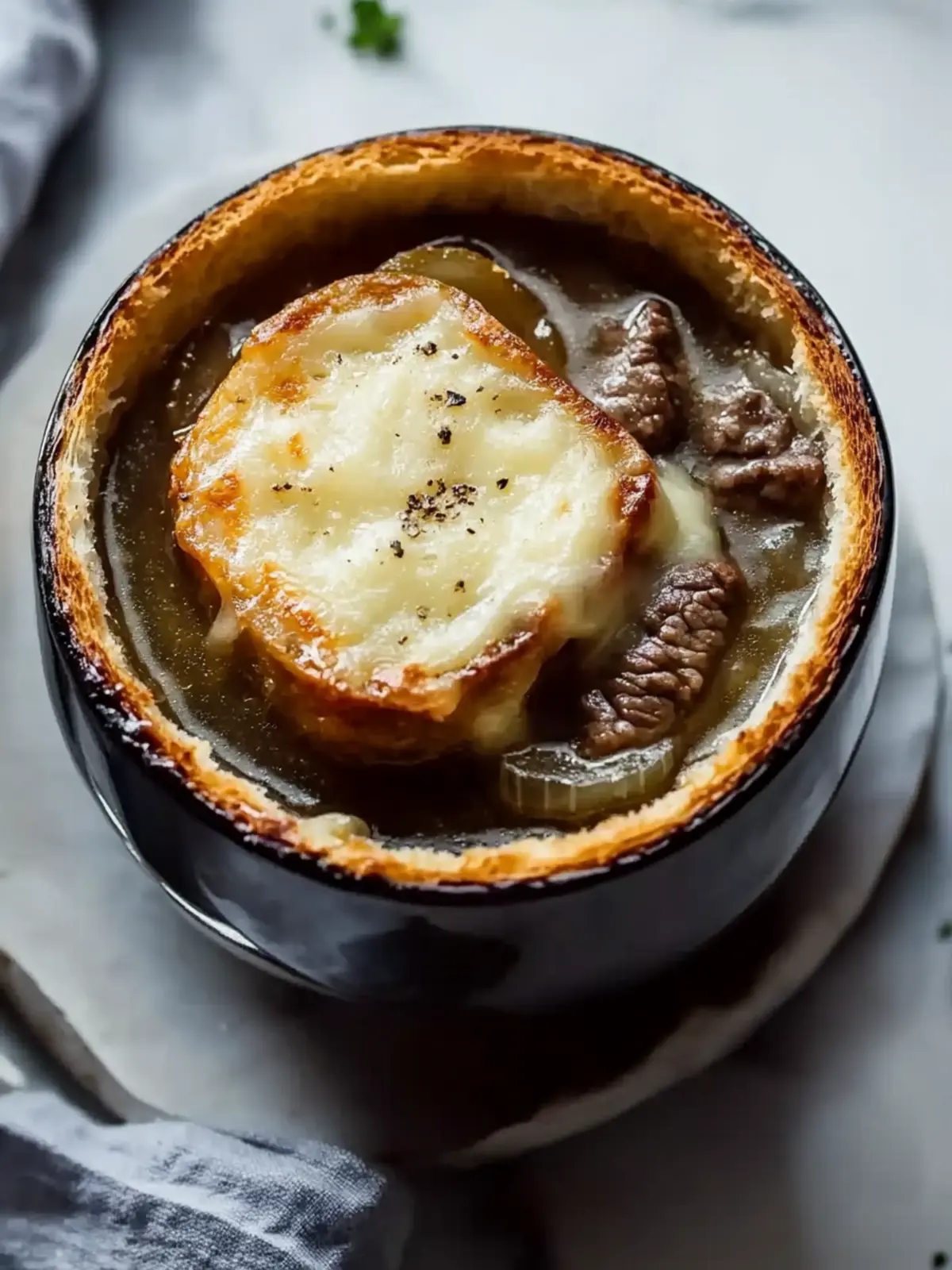French Onion Soup with Beef