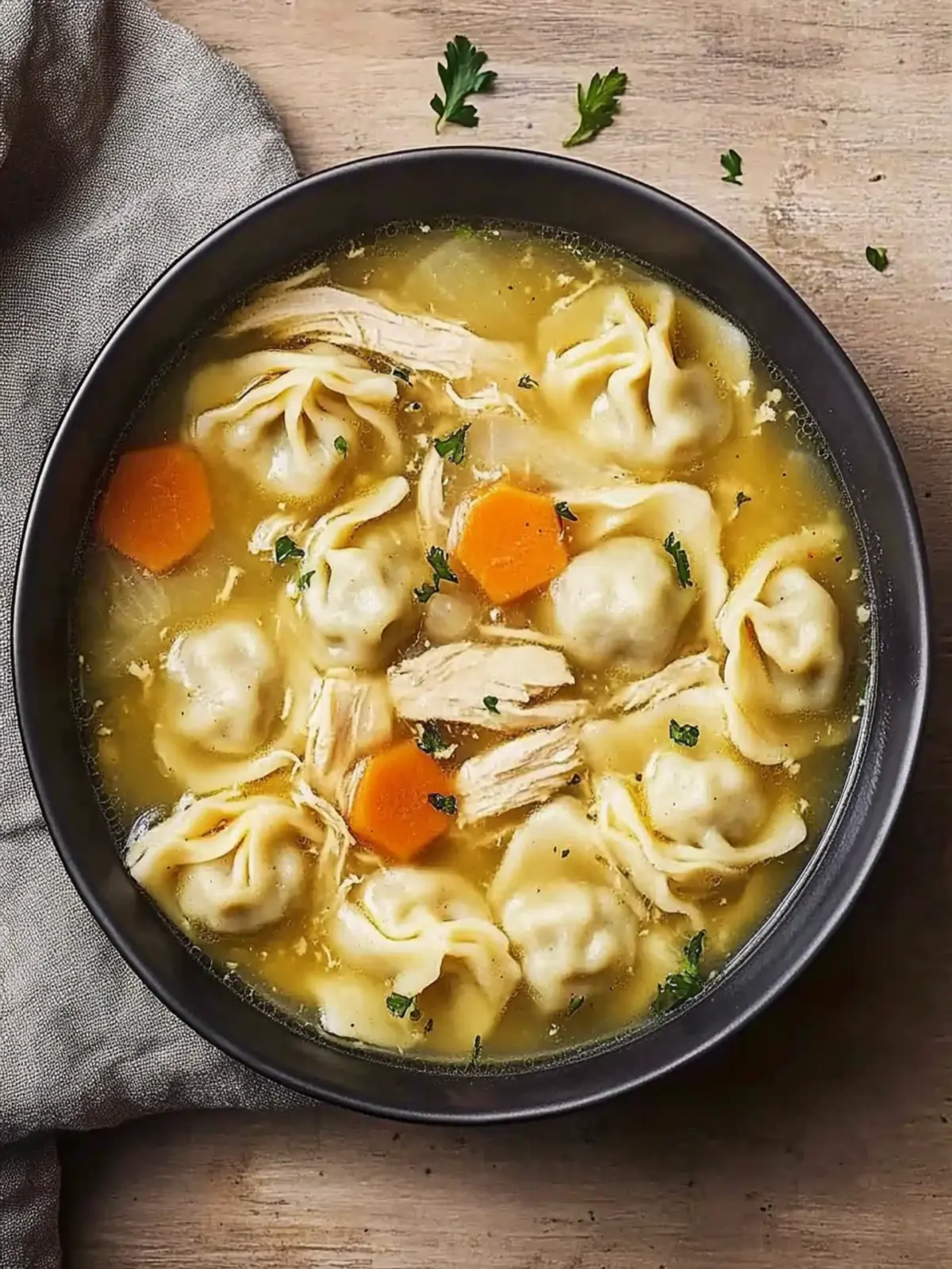Chicken Noodle Dumpling Soup