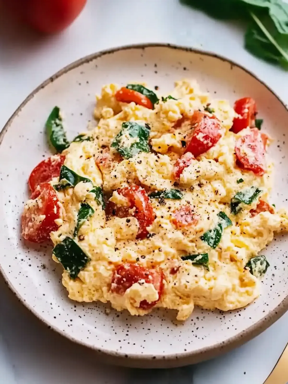 Tomato Mediterranean Scrambled Eggs