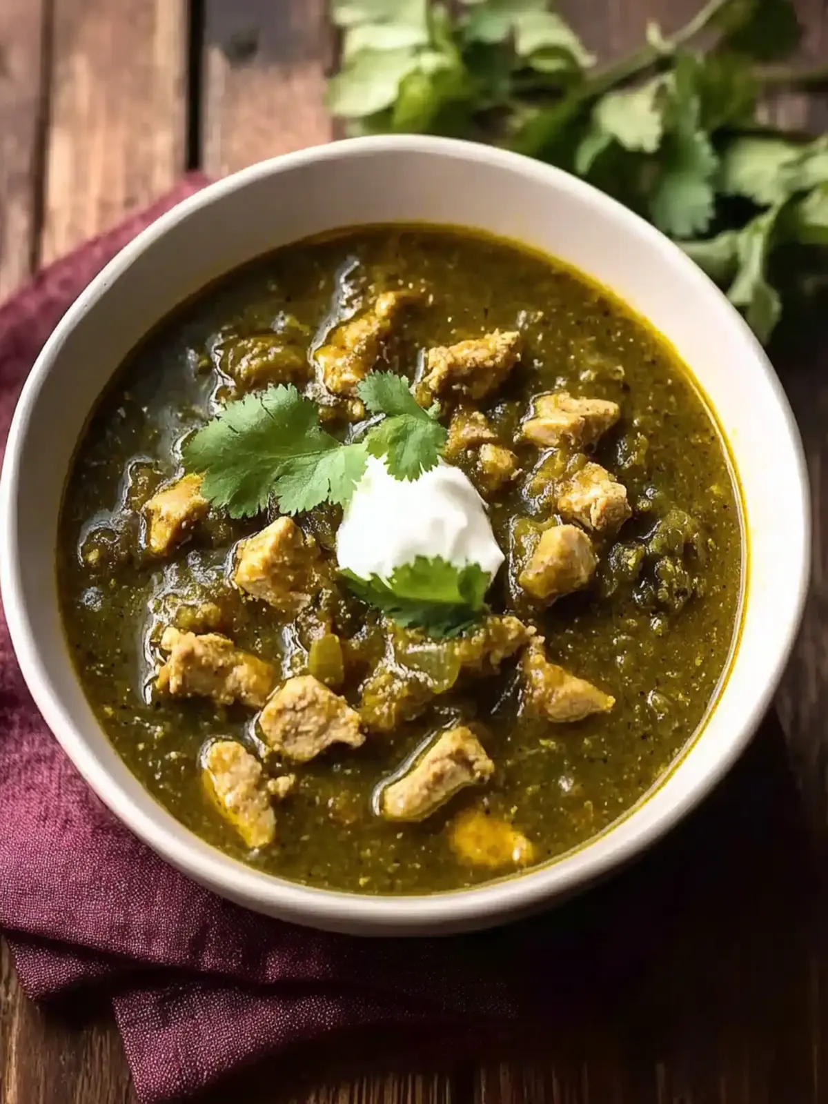 Simple Turkey Chili Verde