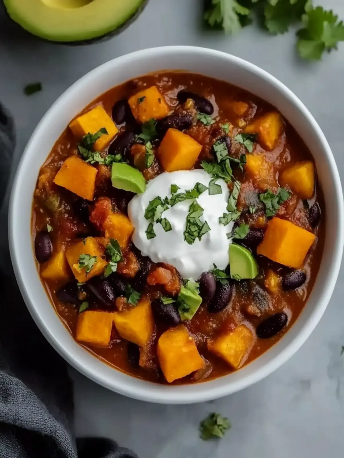Slow Cooker Sweet Potato Chili