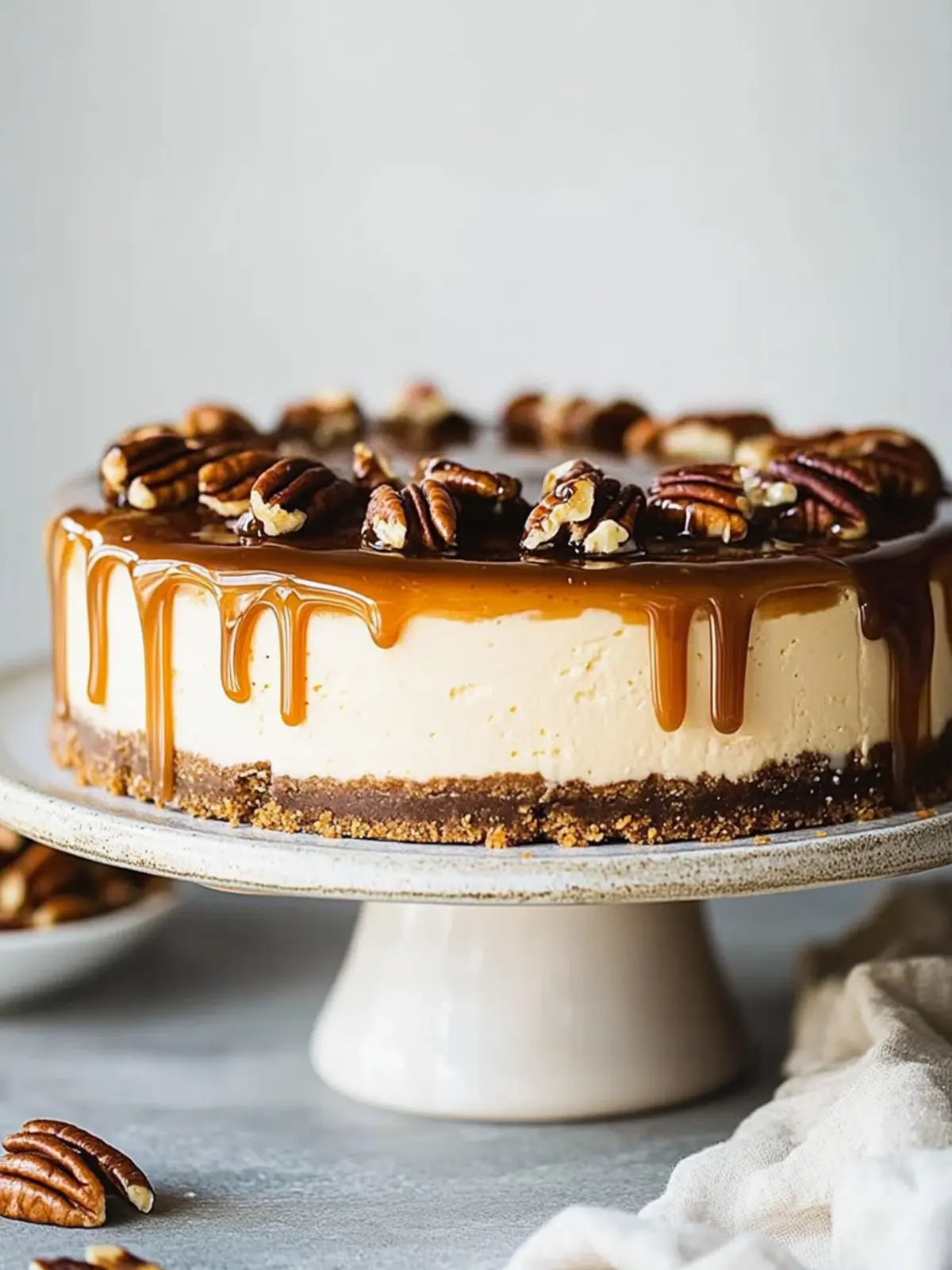 Pecan Caramel Cheesecake