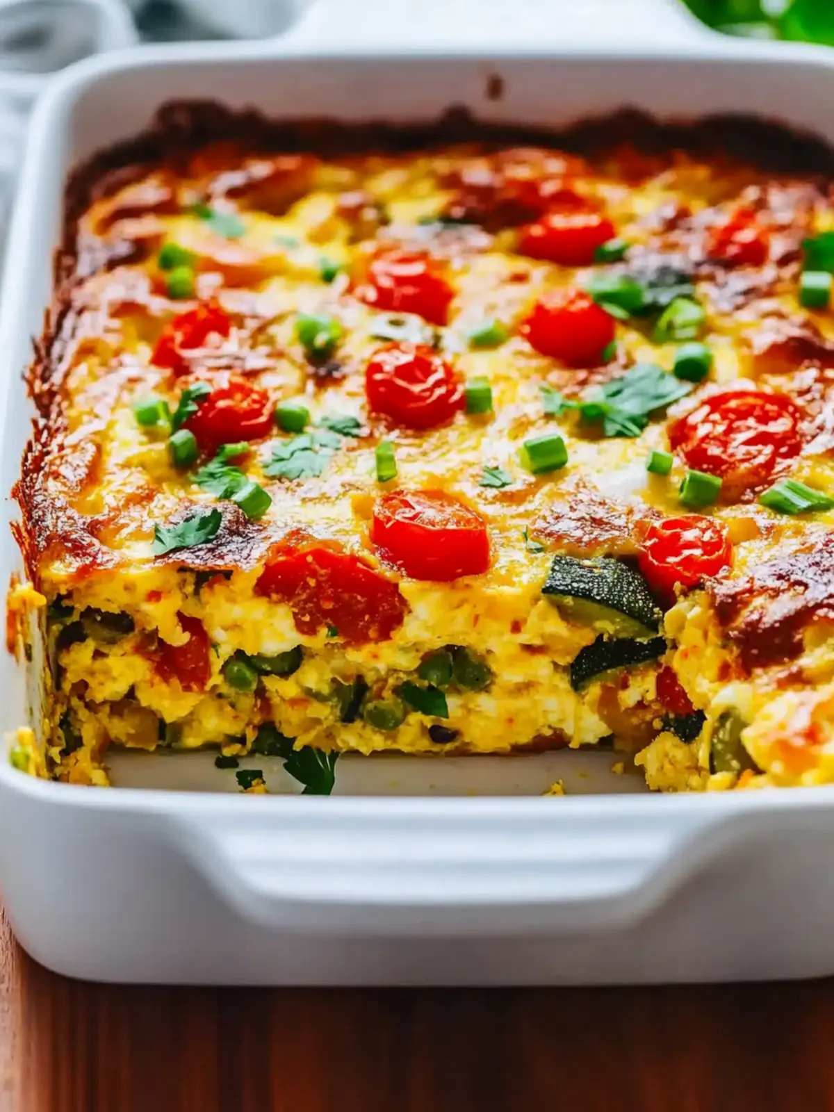 Vegetarian Veggie Egg Casserole