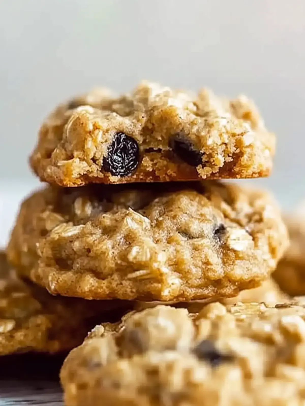 Chunky Peanut Butter Oatmeal Raisin Cookies